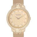  Versus Versace VSPLK1820  VSPLK1820 кварцевые женские часы  желтый циферблат, браслет сталь с ip покрытием — вид спереди
