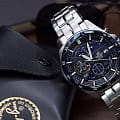 Casio Casio Edifice EFR-556DB-2A кварцевые мужские часы часы, крупный план синий циферблат