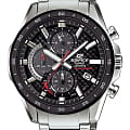 Casio Casio Edifice EFS-S540DB-1A EFS EFS-S540DB-1A кварцевые мужские часы  черный циферблат, браслет нержавеющая сталь — вид спереди