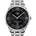 Tissot Tissot Chemin des Tourelles COSC T099.408.11.058.00 Chemin des Tourelles T0994081105800 механические мужские часы черный циферблат, браслет нержавеющая сталь — вид спереди