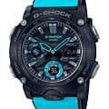 Casio Casio G-Shock GA-2000-1A2DR (GA-2000-1A2) GA-2000 GA-2000-1A2 электронные мужские часы  черный циферблат, браслет пластик — вид спереди