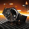 Mido Mido Commander Big Date M021.626.36.051.01 механические мужские часы часы, крупный план черный циферблат