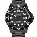 Swiss Military Hanowa Swiss Military Hanowa 06-5338.13.007  06-5338.13.007 кварцевые мужские часы  черный циферблат, браслет сталь с ip покрытием — вид спереди