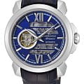 Seiko Seiko SSA399J1  SSA399J1 механические мужские часы  синий циферблат, браслет кожаный — вид спереди