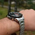 Casio Casio Edifice ECB-800DB-1A кварцевые мужские часы часы, крупный план черный циферблат