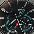 Casio Casio Edifice EFR-S567D-1AVUDF (EFR-S567D-1A) кварцевые мужские часы часы, крупный план черный циферблат