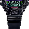 Casio DW-6900RGB-1 наручные мужские часы застежка крупным планом