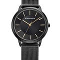 Romanson Romanson TM0B09LLB(BK)  TM0B09LLB(BK) кварцевые женские часы  черный циферблат, браслет сталь c pvd покрытием — вид спереди