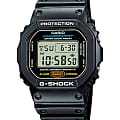 Casio Casio G-Shock DW-5600E-1V DW-5600 DW-5600E-1V электронные мужские часы  серый циферблат, браслет пластик — вид спереди