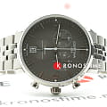 Certina Certina DS Caimano Chronograph C035.417.44.087.00 кварцевые мужские часы часы, крупный план черный циферблат