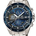 Casio Casio Edifice EFR-556DB-2A EFR-556 EFR-556DB-2A кварцевые мужские часы  синий циферблат, браслет нержавеющая сталь — вид спереди