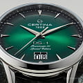 Certina Certina DS-1 Big Date Powermatic 80 C029.426.11.091.60 мужские часы зеленый циферблат на запястье