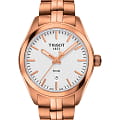 Tissot Tissot PR 100 Lady T101.210.33.031.01 PR 100 T1012103303101 кварцевые женские часы  белый циферблат, браслет сталь c pvd покрытием — вид спереди