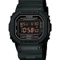 Casio Casio G-Shock DW-5600MS-1DR (DW-5600MS-1D) DW-5600 DW-5600MS-1D электронные мужские часы  черный циферблат, браслет пластик — вид спереди