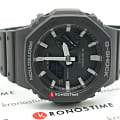  Casio Casio G-Shock GA-2100-1ADR (GA-2100-1A) на белом фоне — вид анфас